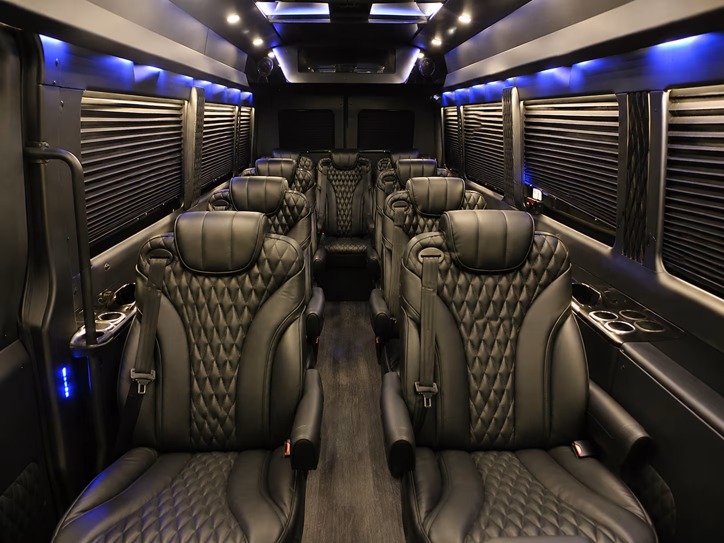 broken arrow 12 passenger sprinter van interior