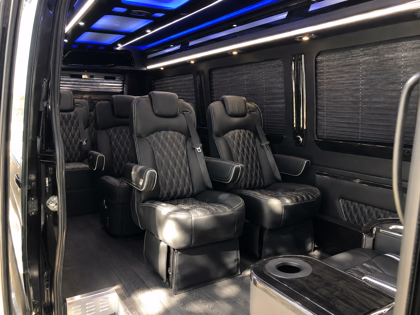broken arrow 8 passenger sprinter van interior