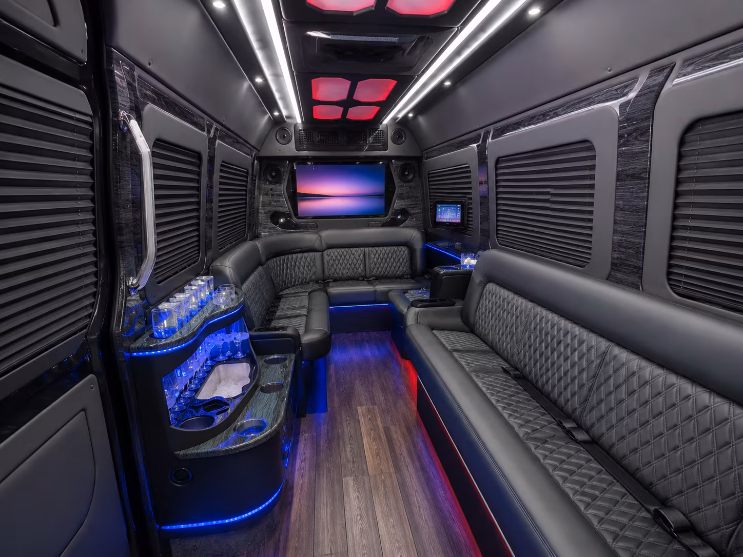 broken arrow sprinter limousine inside