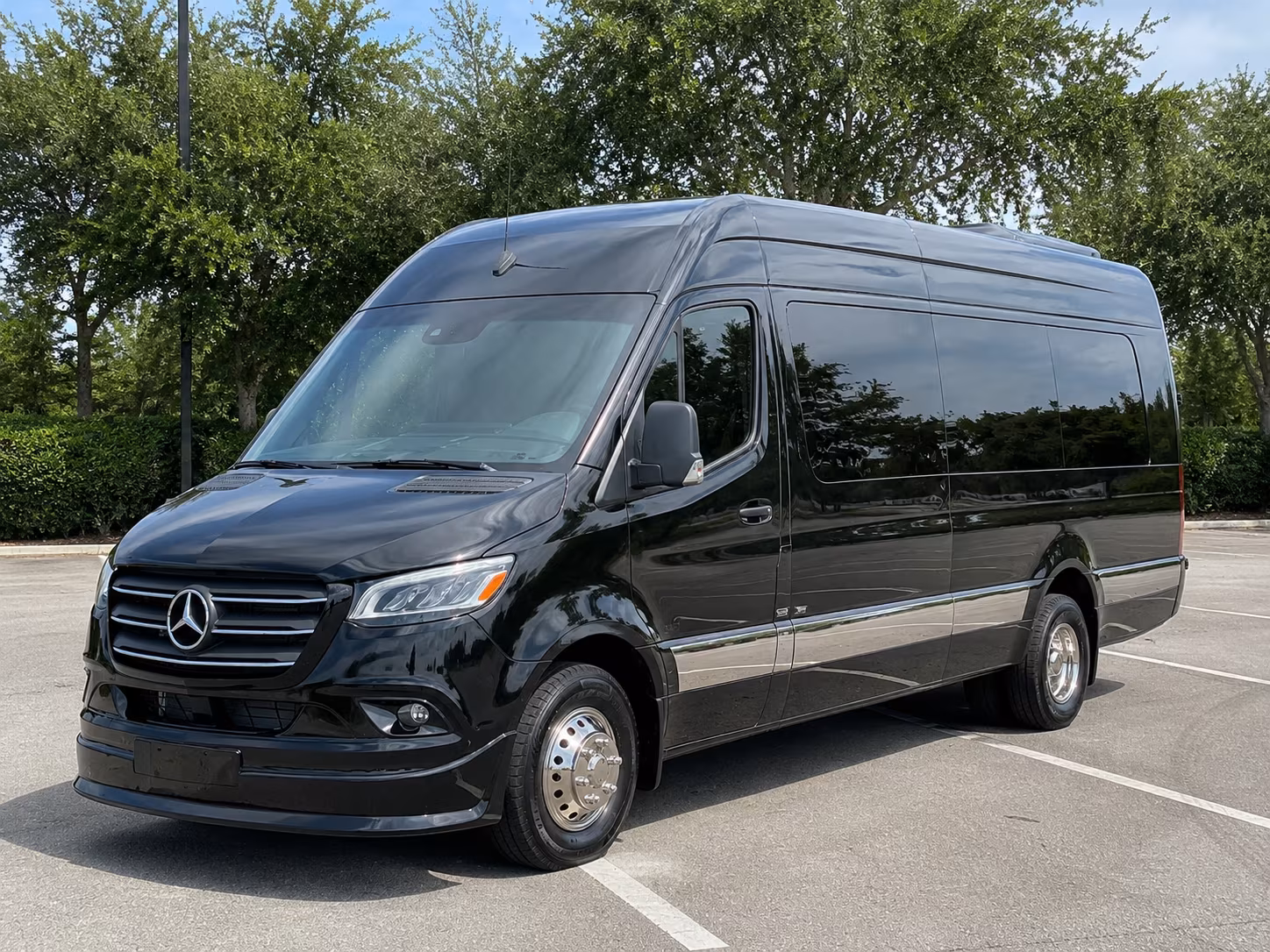 quinceanera sprinter van transportation for broken arrow celebrations